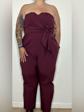 Eloquii Studio Strapless Jumpsuit Plus Size 20